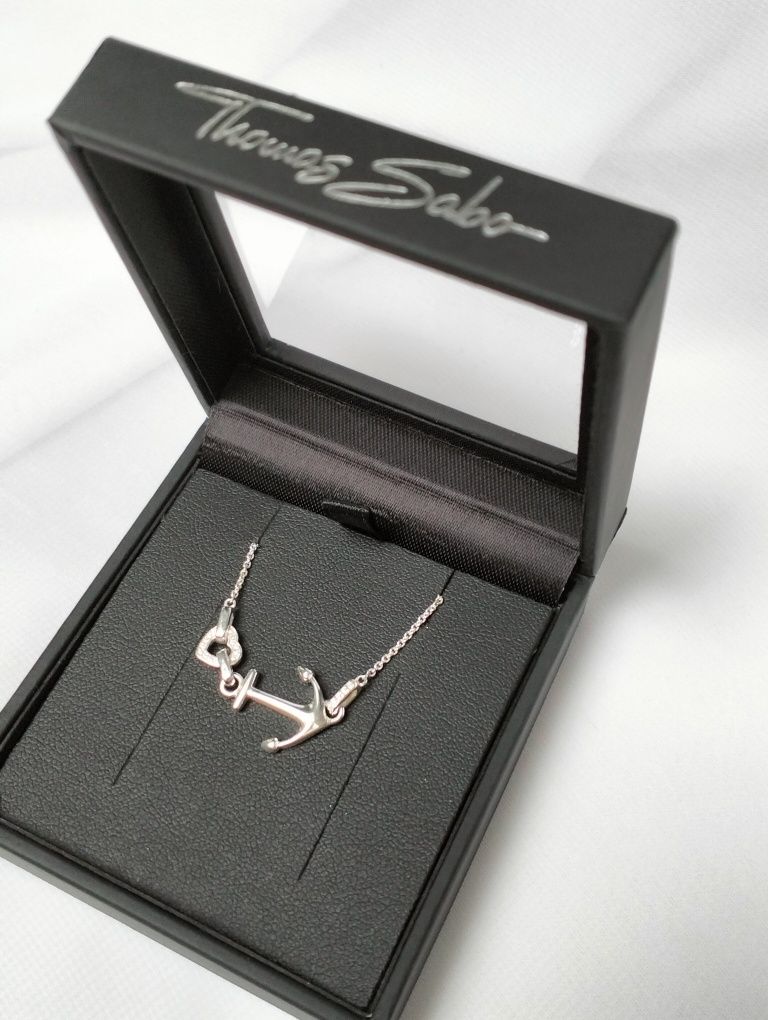 Знижка! Срібна цепочка Thomas Sabo, Якір & Серце