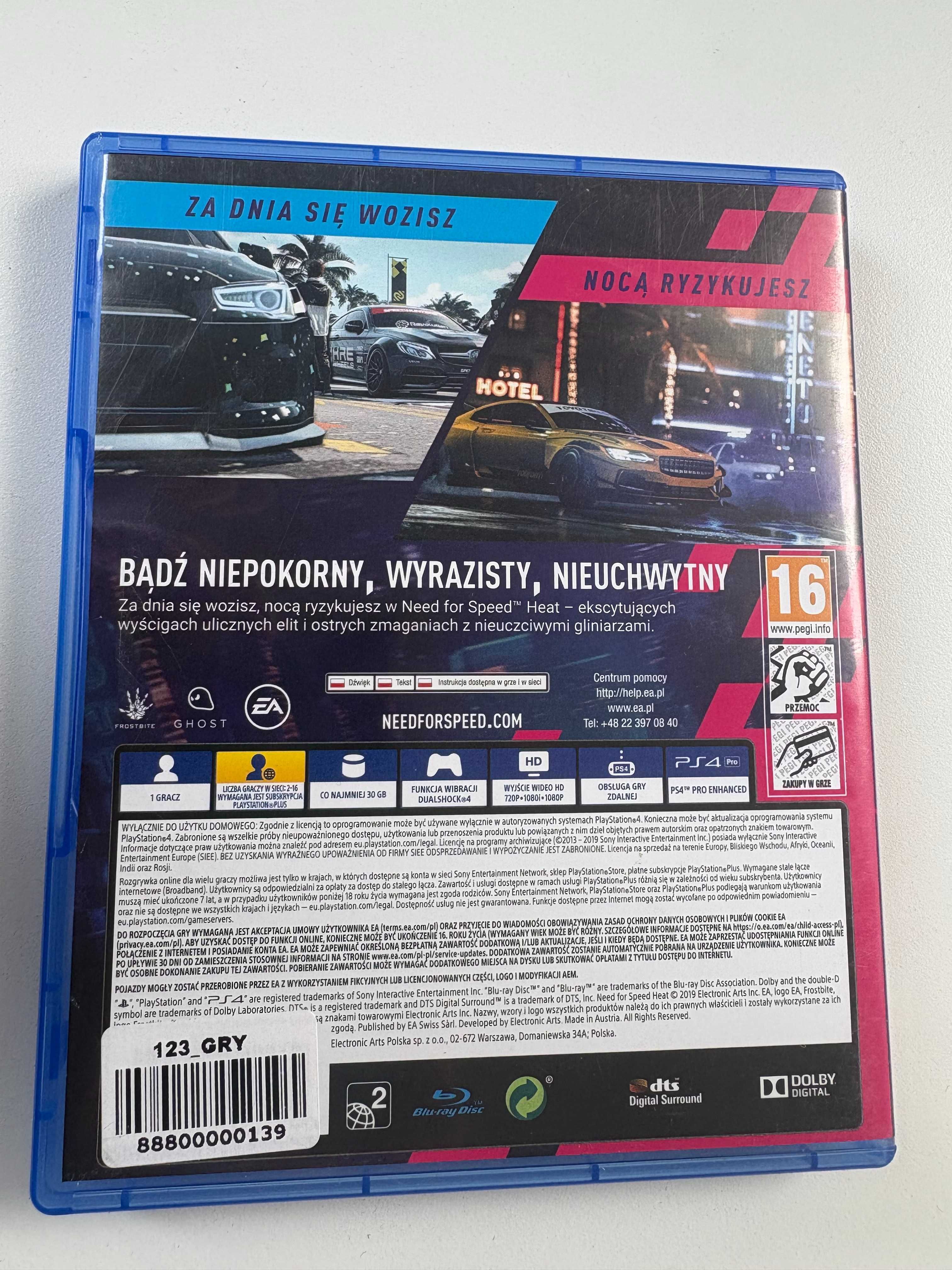 Need for Speed Heat PlayStation 4 PS4 PL Sklep W-wa Ursynów