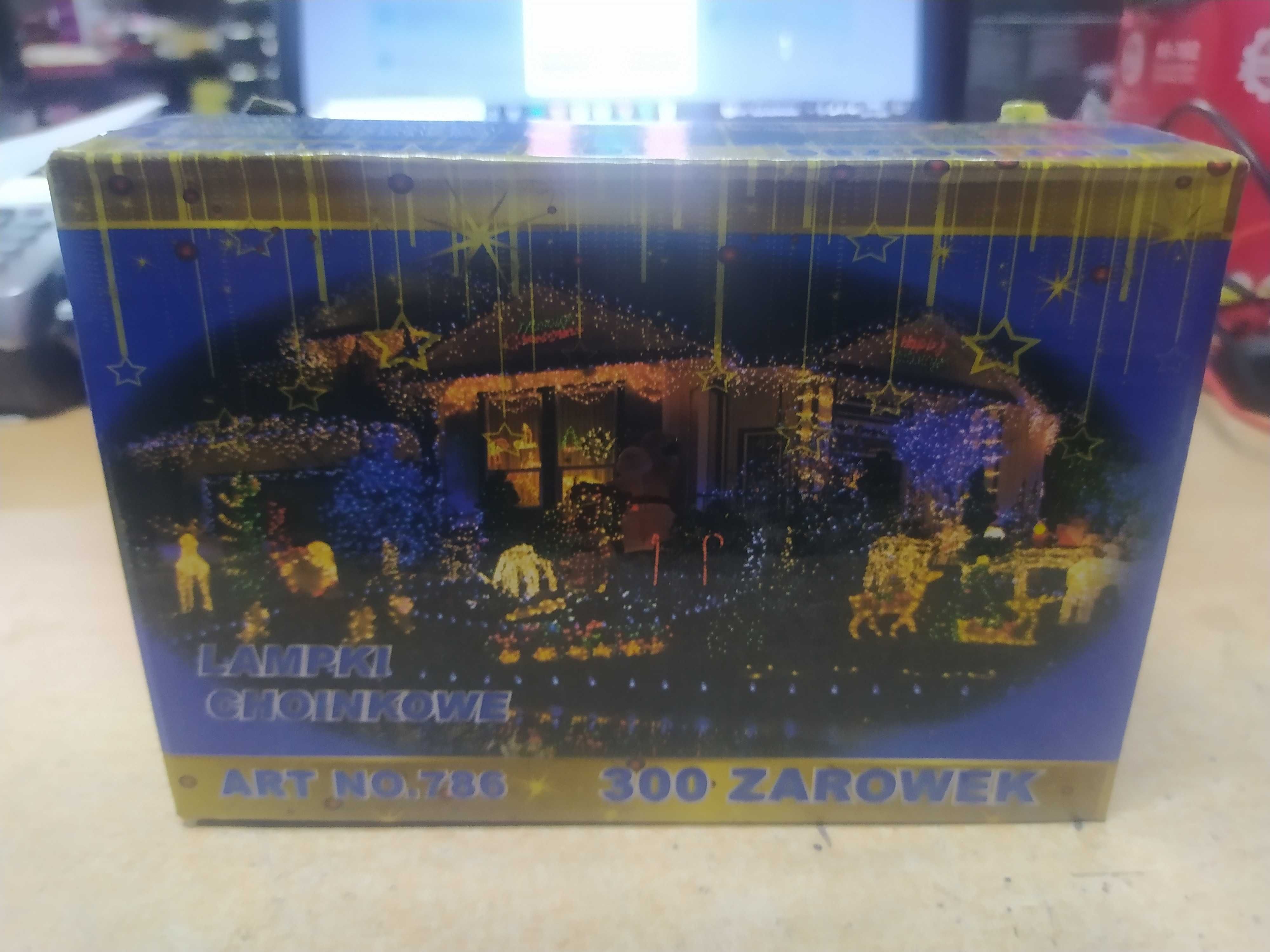 Lampki choinkowe 200 led mulitkolor zielony kabel porządne jakościowo
