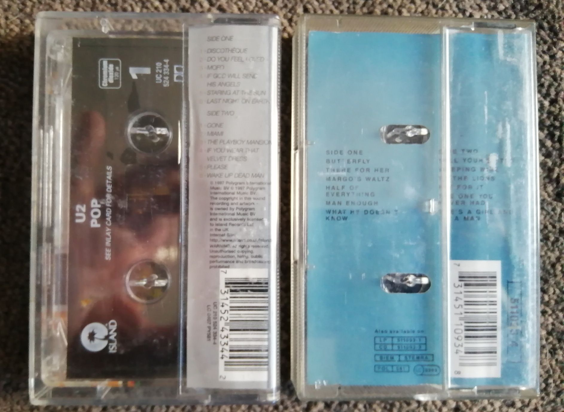 Cassetes musica U2 e Lloyd Cole top