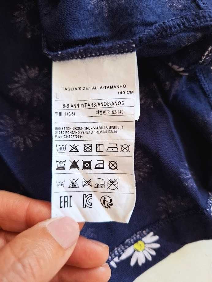 Vestido Benetton de algodão para 9 anos (140 cm)