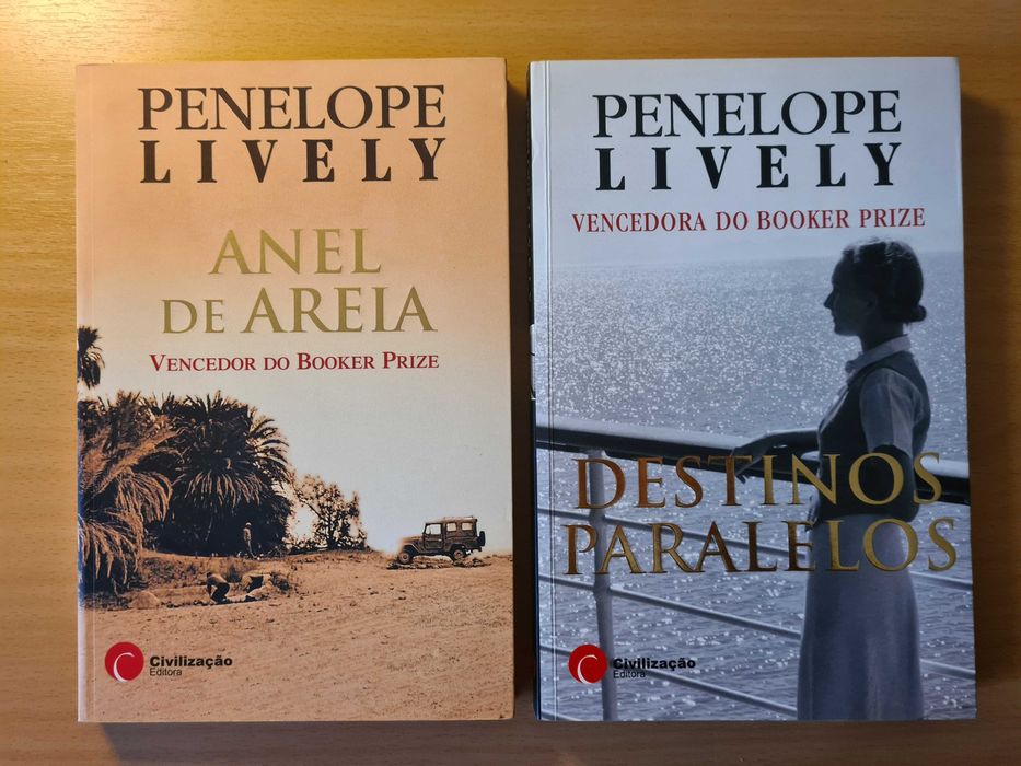 2 livros de Penelope Lively - Anel de Areia e Destinos Paralelos