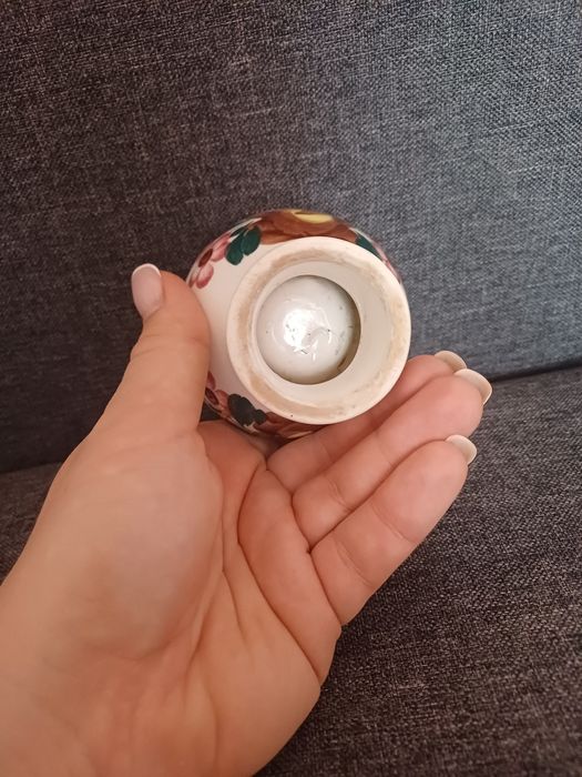 Świecznik fajams Koło ręcznie malowany