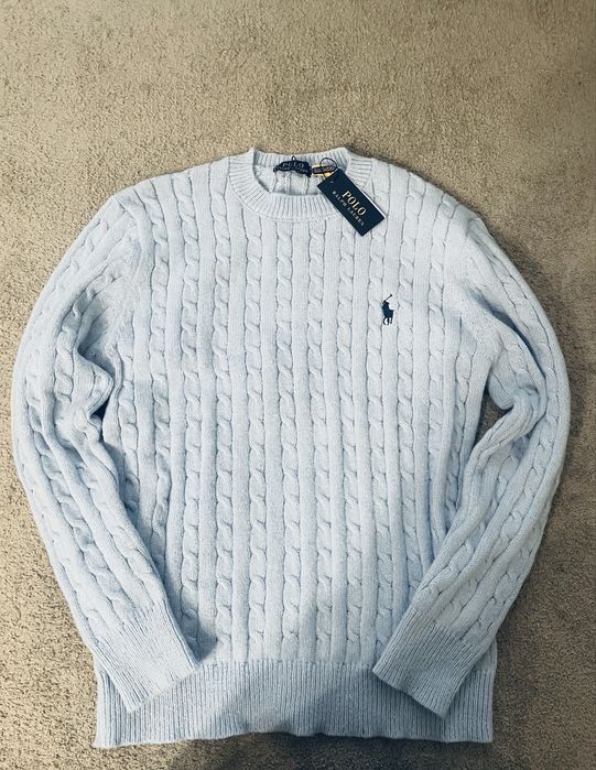Sweter ralph lauren błękitny