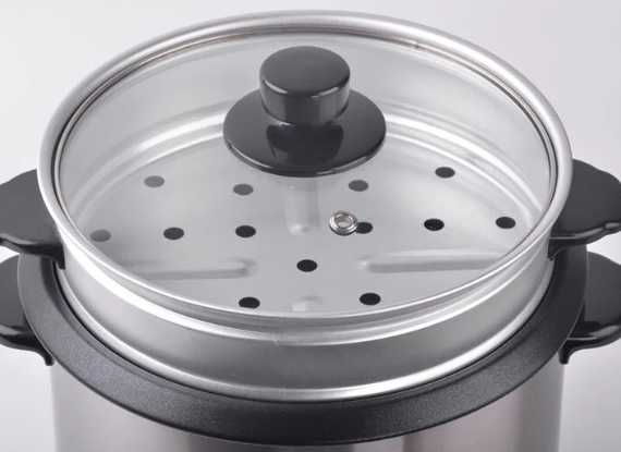 panela elétrica de arroz com cesto para vapor