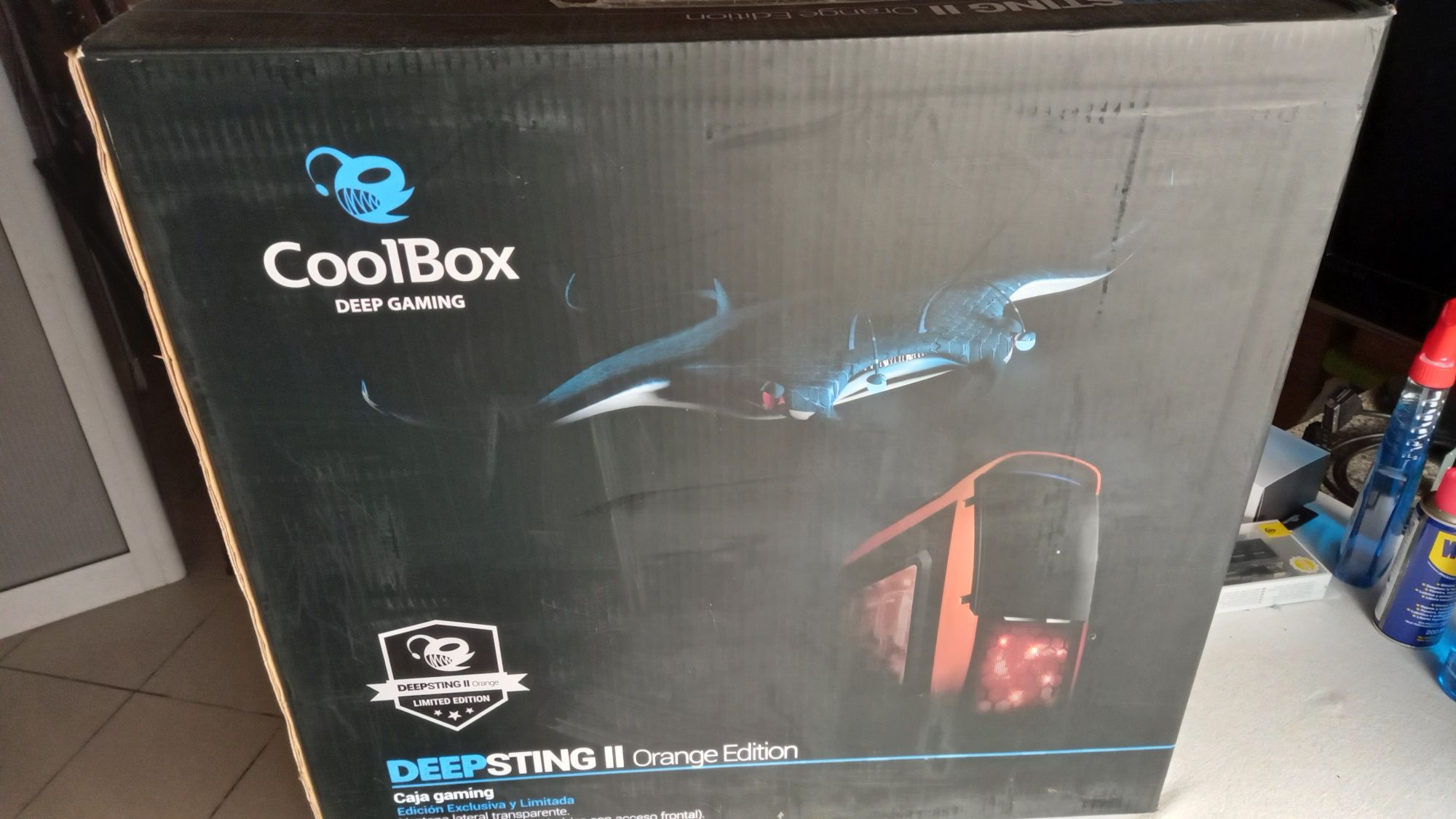 Caixa PC Coolbox ATX DEEPSTING II Orange - Edição limitada