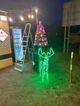 choinka+ jeleń LED
