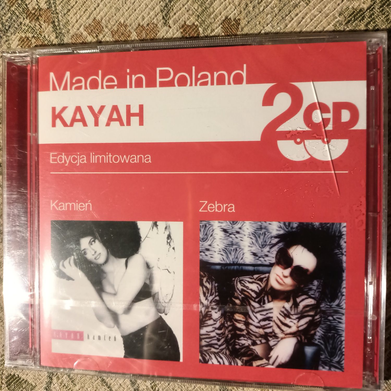 Taniej o 2zł 2CD Kayah - Kamień, Zebra Nowe Folia Jewel Case uszkodzon