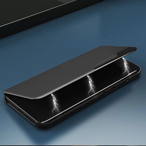 Etui Eco Leather View Case do Samsung S24 Ultra z klapką - czarne