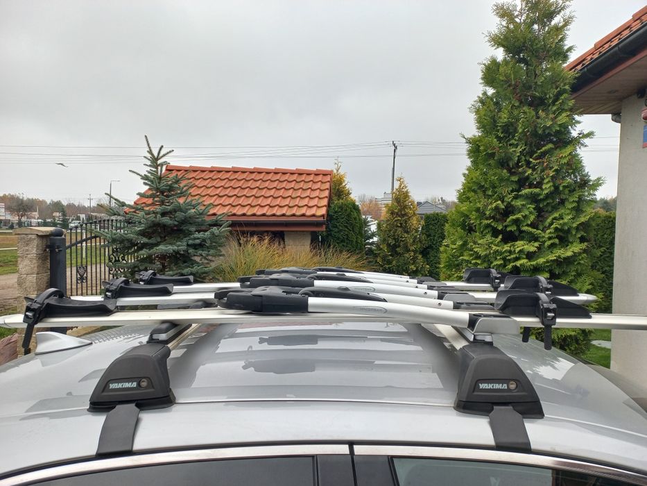 Bagaznik dachowy+uchwyty rowerowe+na narty Yakima /Whispbar/Thula