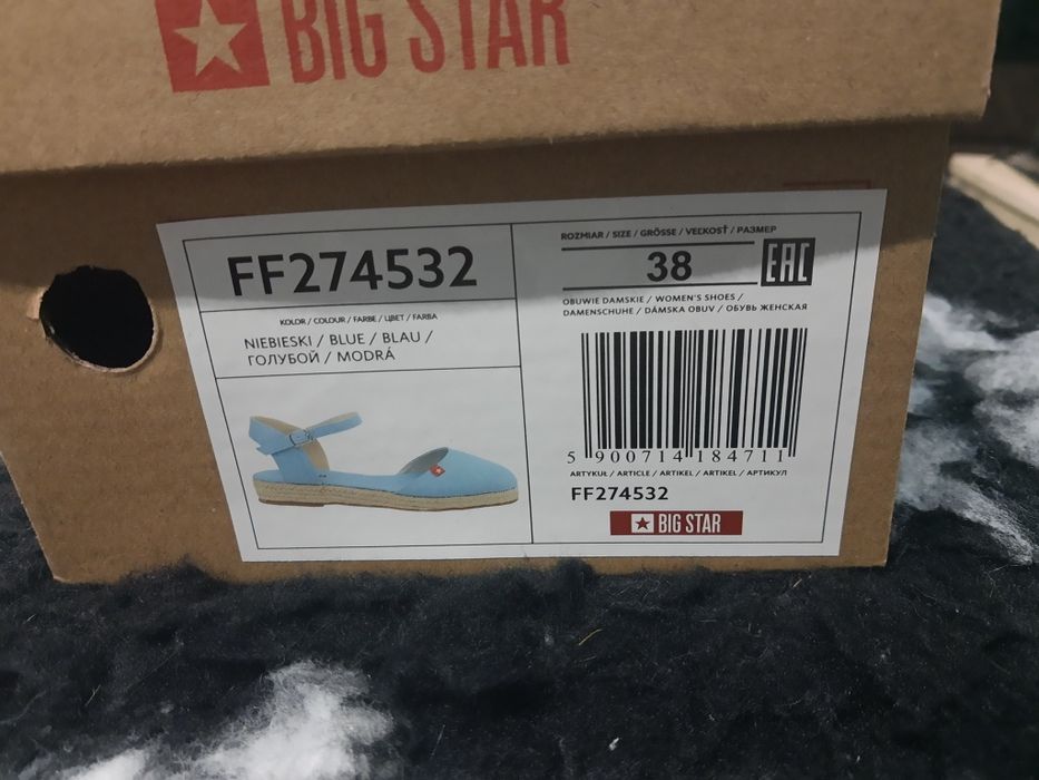 Espadryle damskie Big Star 38(24)