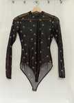 Body Preto Transparente da Bershka M