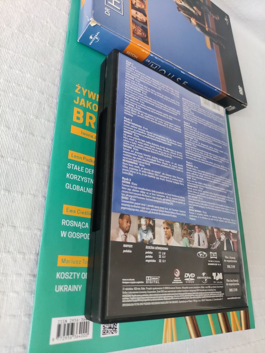 Dr House Sezon 1 (House M.D. - Season 1) kultowy serial 5 DVD H.Laurie