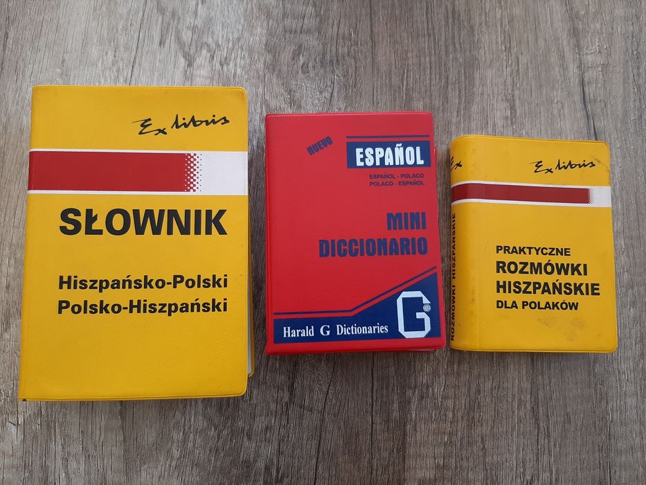 Słowniki, rozmówki polsko hiszpańskie