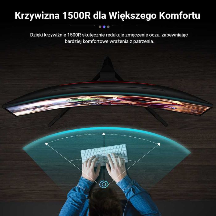 32-calowy Monitor Gamingowy KTC H32S17 2560x1440 QHD 170Hz