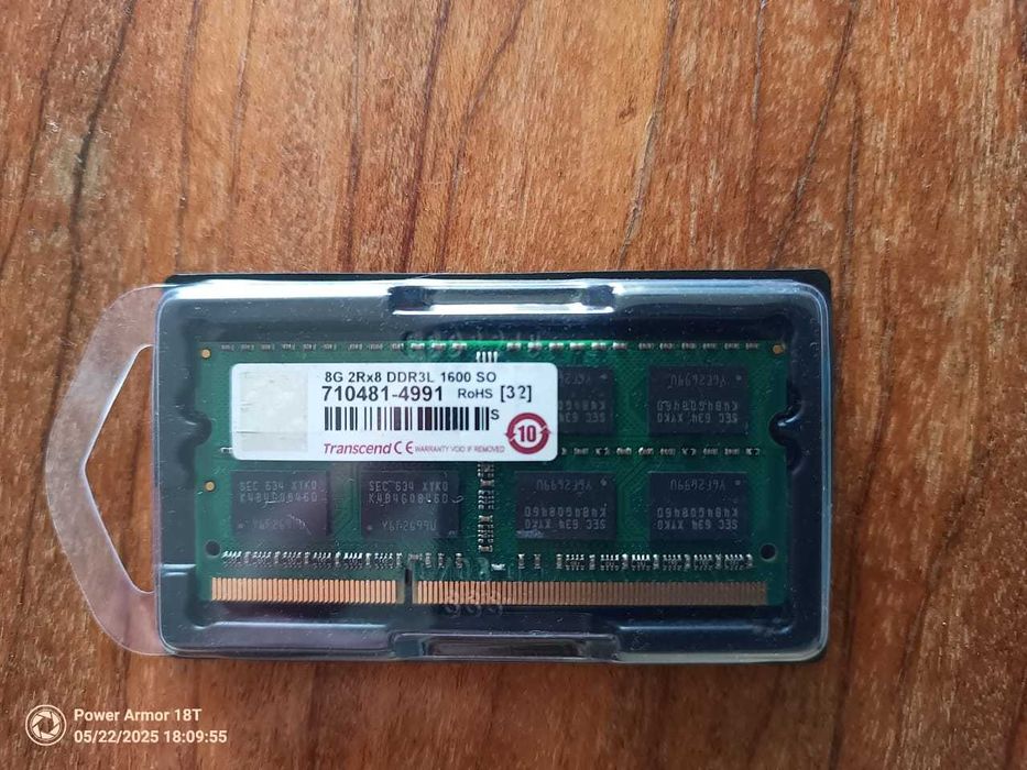 Оперативна пам'ять Transcend DDR3 1600 8Gb для ноутбука