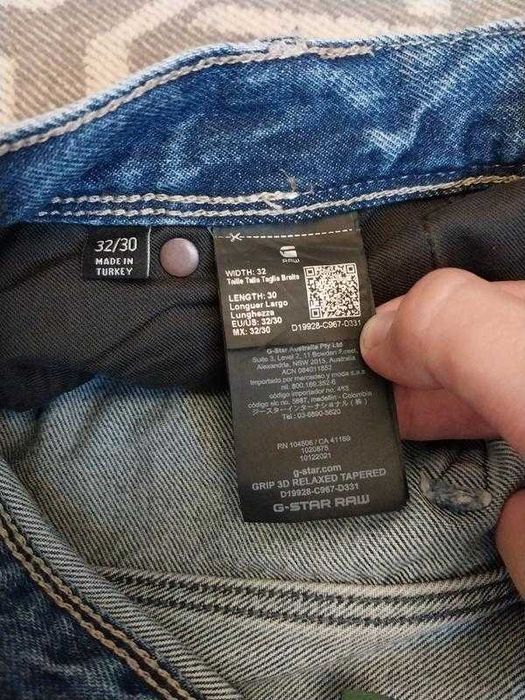 Оригінал! Джинси G-star Raw grip 3d relaxed tapered e.89 indigo
