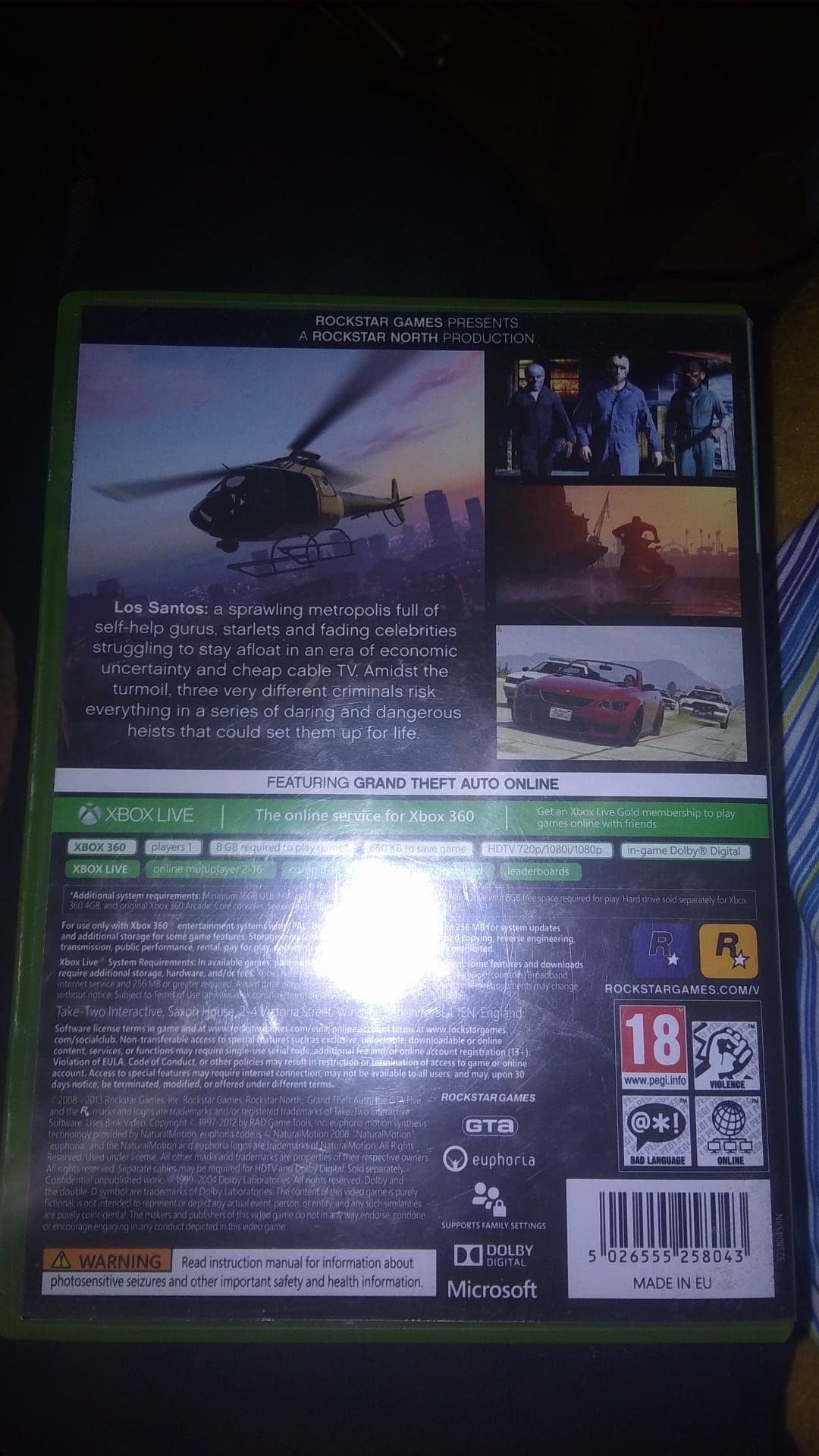 Gra GTA V xbox 360