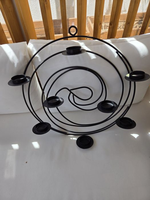 Suporte para velas em ferro