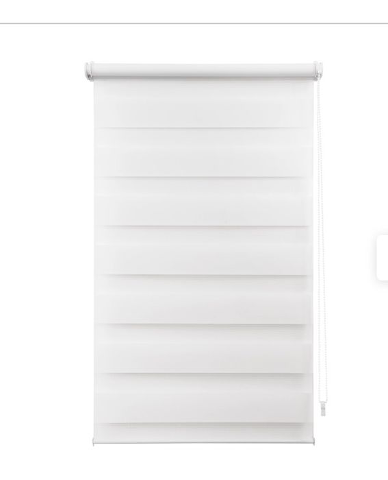 Roleta dzień noc Artemis 51cm ( 56cm) /160 cm biała