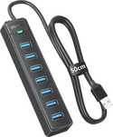 Hub USB-A x7 USB-C x1