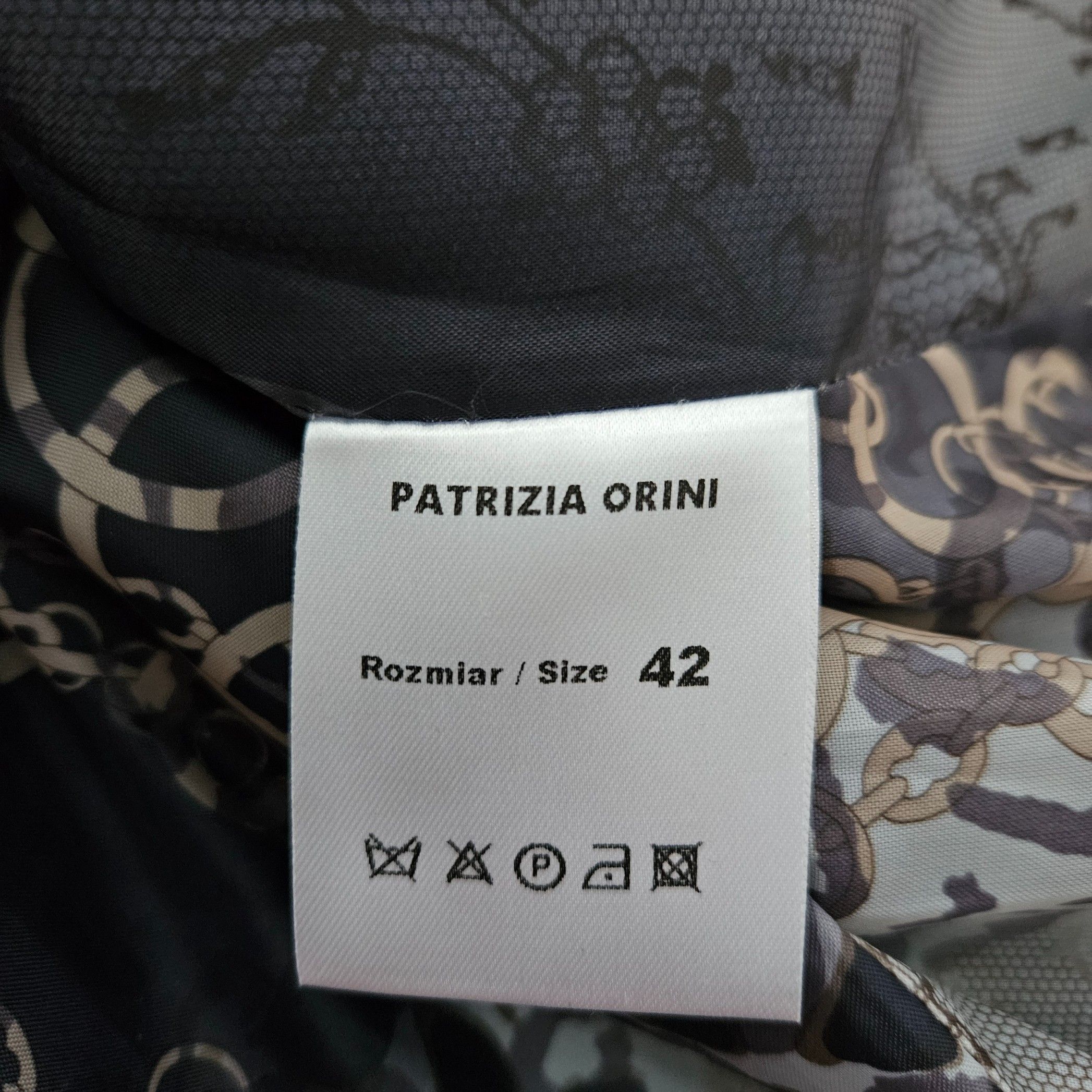 Płaszcz Damski Jesienno-Zimowy Z Wełną Patrizia Orini Rozmiar 40/42