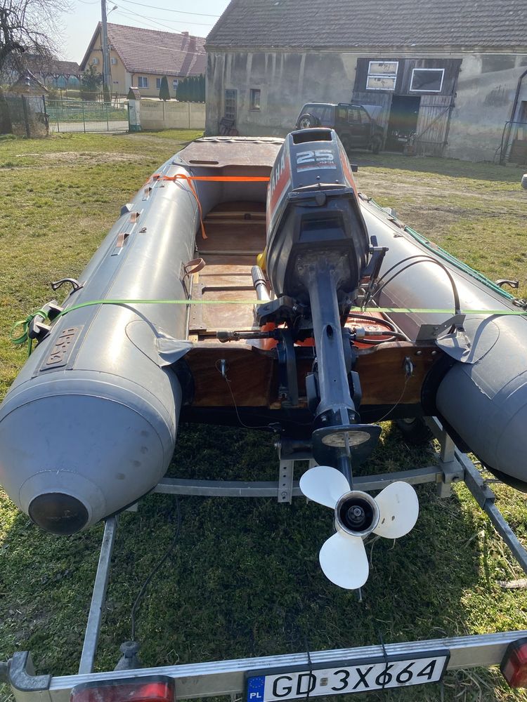 Ponton rib  ASSO+silnik Yamaha 25 Zamiana