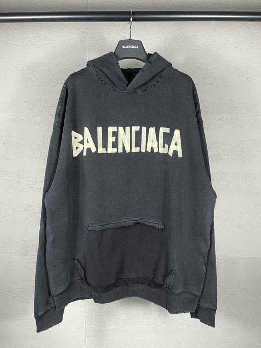BALENCIAGA scotch оверсайз худи мужское женское унисекс оригинал