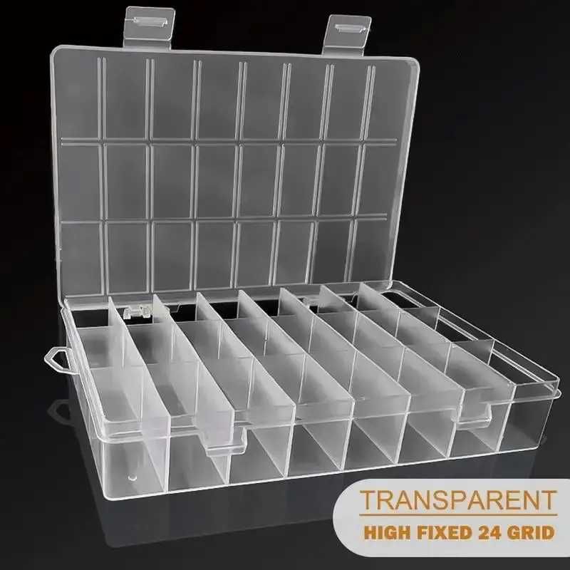 Plastikowy pojemnik etui do przechowywania 24 przegródki