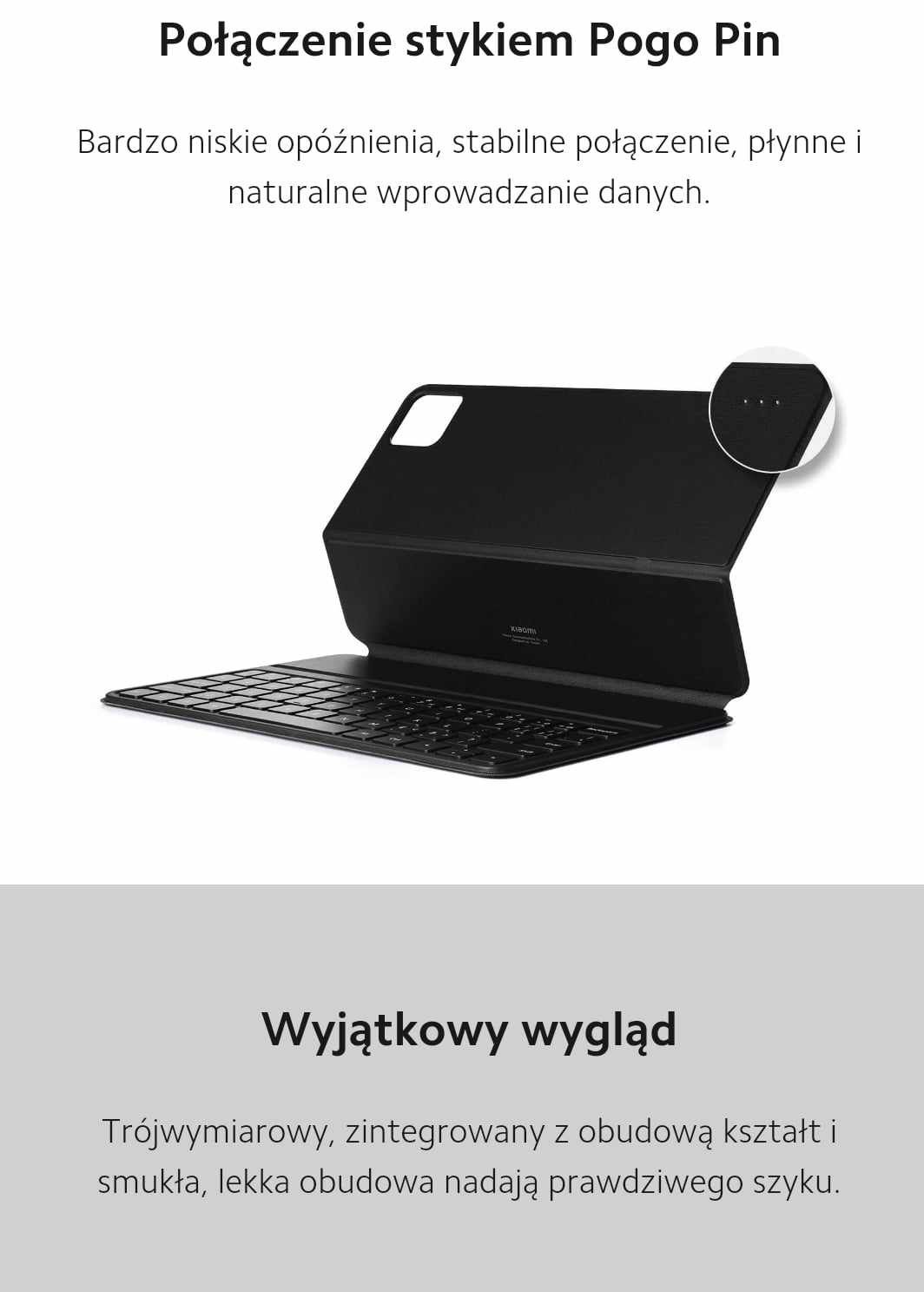 Oryginalna Klawiatura Xiaomi pad 6, 6 pro biała
