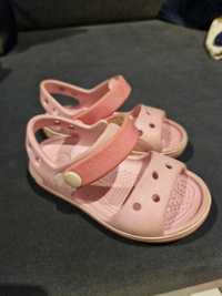 Crocs różowe sandałki 22, 23 c6