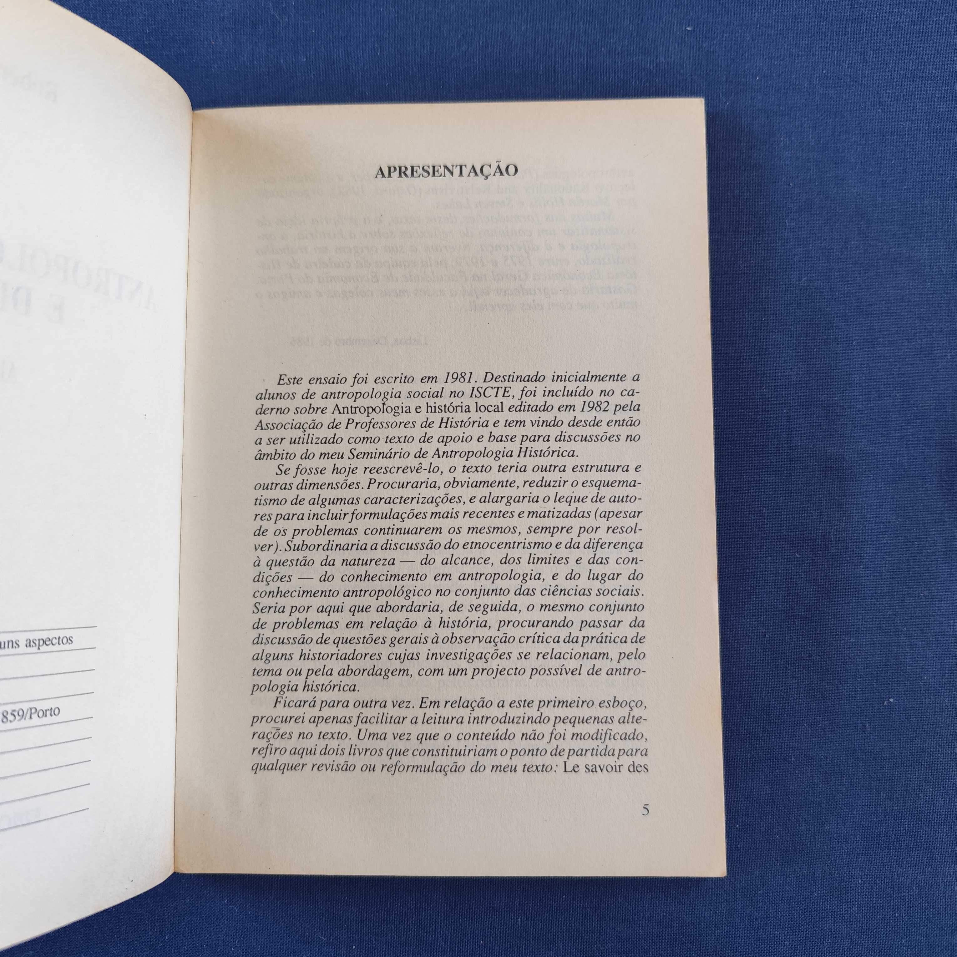 Robert Rowland - Antropologia, história e diferença - alguns aspectos