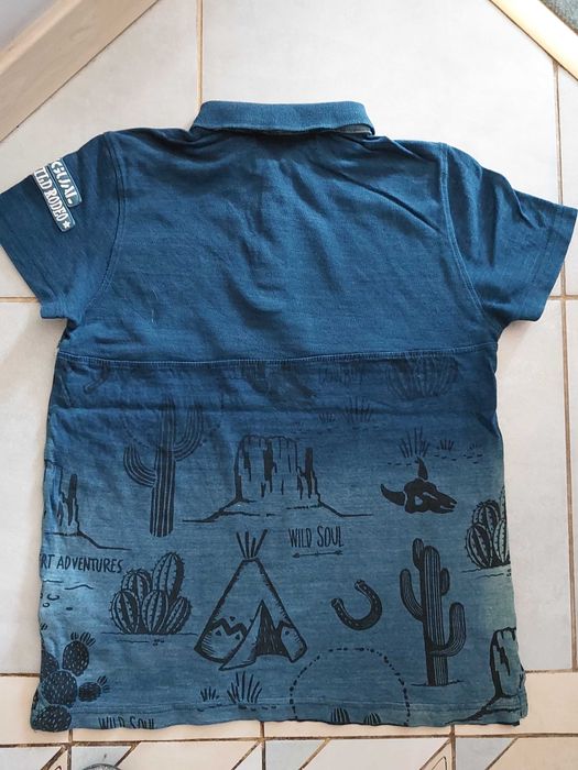 Bluzka z krótkim rękawem polo, rozm. 140 cm.  2 szt,