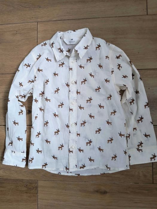 Koszula świąteczna h&m r. 122