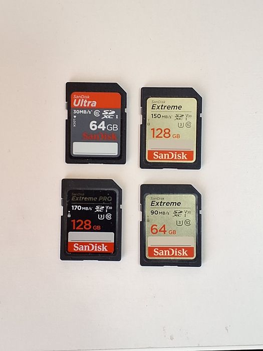 Cartos Sandisk SD Extreme Pro 128Gb/64Gb