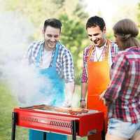 Grill węglowy. Outdoor BBQ. Nowy