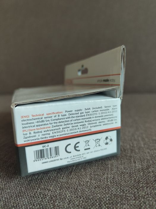 Czujnik tlenku węgla/czadu, marki Virone