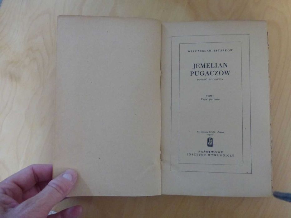 Jemelian Pugaczow tom 1 część 1. Wiaczesław Szyszkow rok 1951