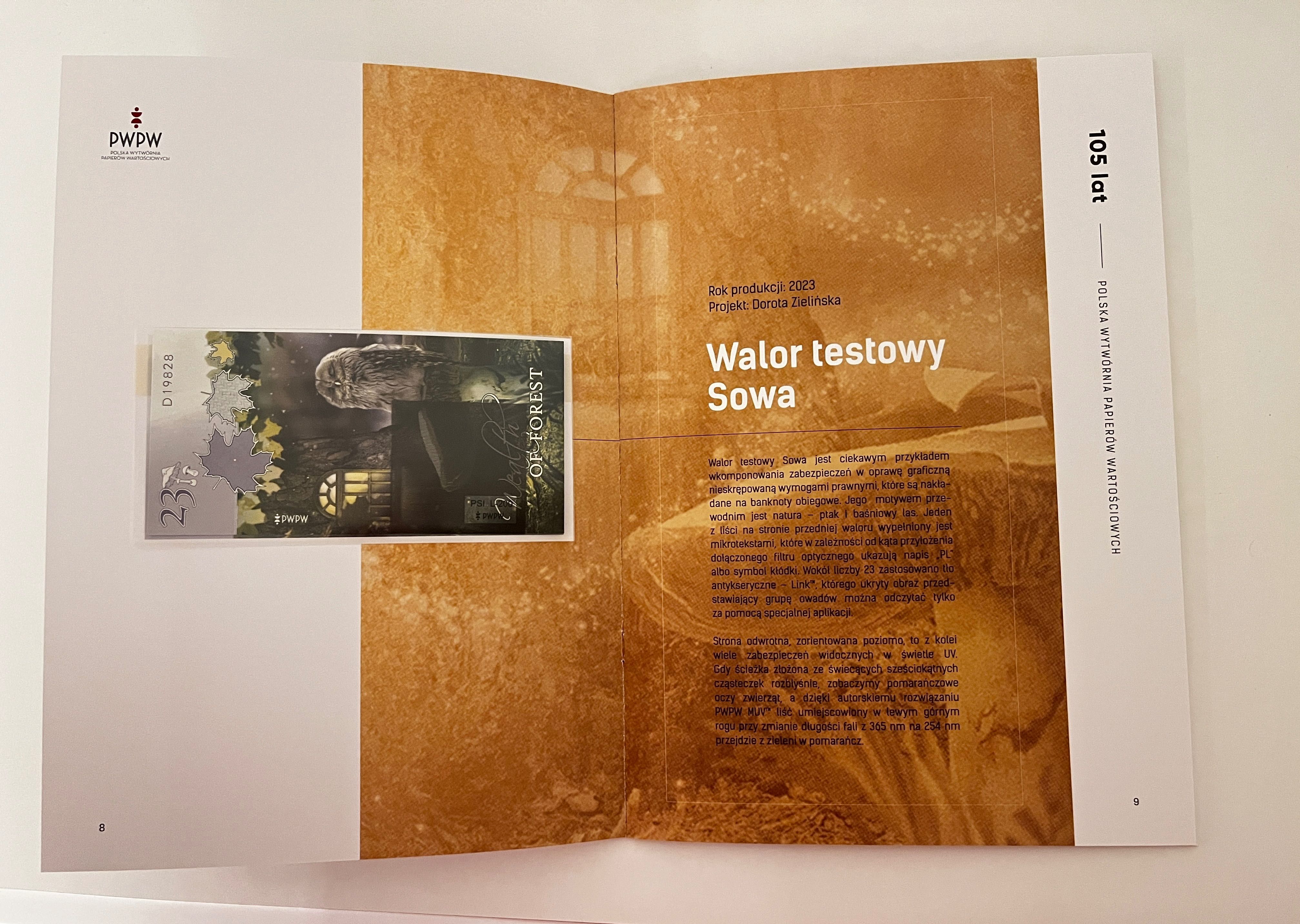 Album PWPW 105 lat chaplin, sowa + teczka NAJTANIEJ