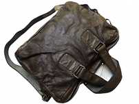 Gms-75 Vintage Top Gun M65 Flight Leather Skórzana Skóra Aktówka Torba
