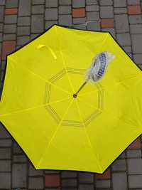 Зонт Наоборот жовтий + чорний чохол у подарунок