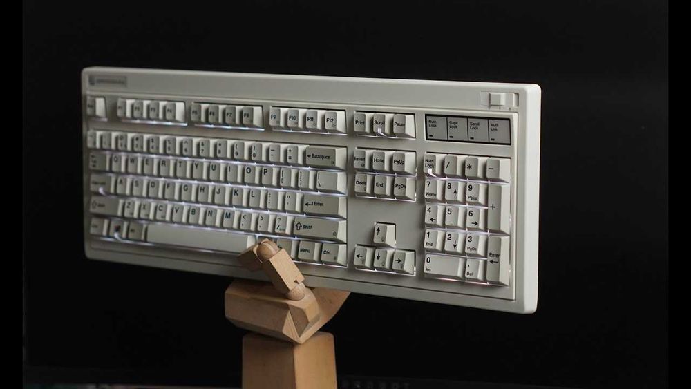 FL·ESPORTS OG104 Retro Mechanical Keyboard (PBT, Kailh Ice Mint v2)