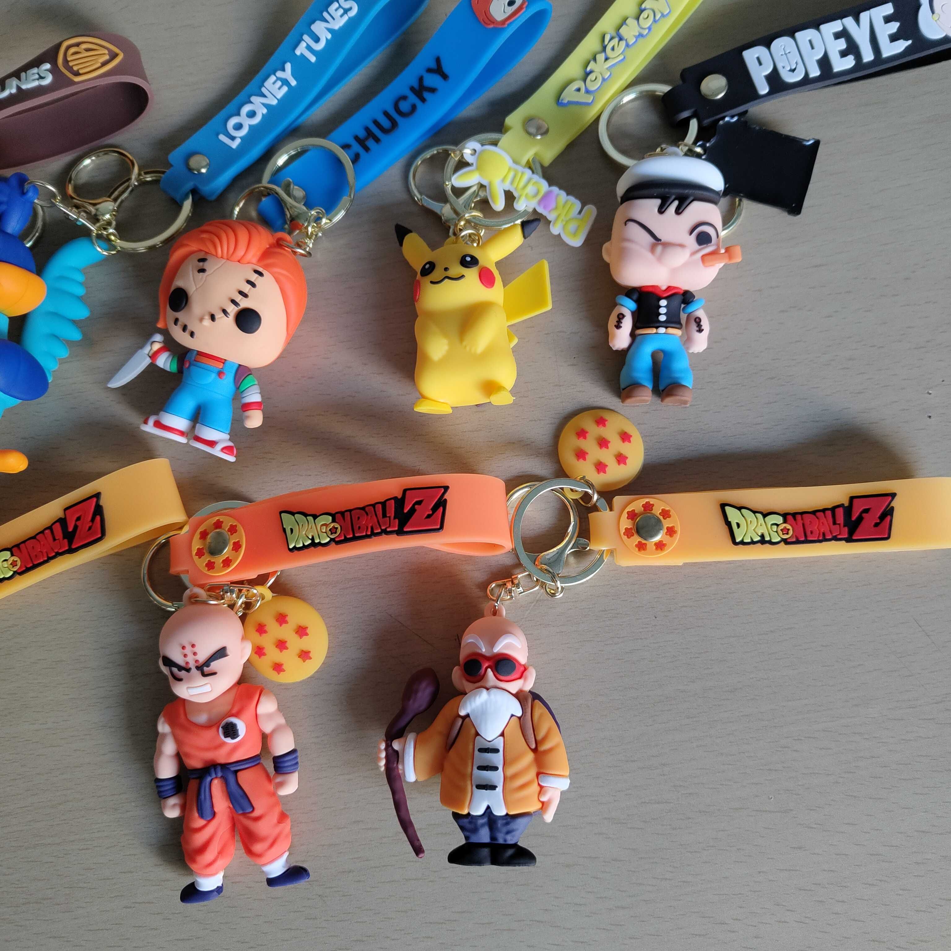 Porta-Chaves Dragon Ball, Popeye, Chucky, Simpsons