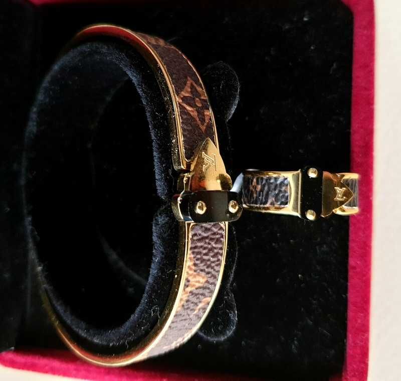 Louis Vuitton komplet pierścionek roz 18 i bransoletka nowy w pudełku