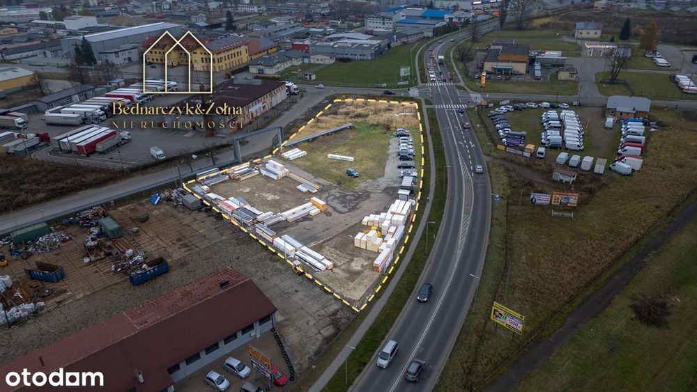 Działka inwestycyjna 0,4972 ha przy głównej trasie Jasła- MPZP PS