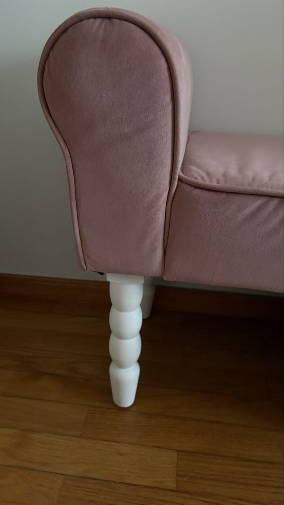 Banqueta rosa velho