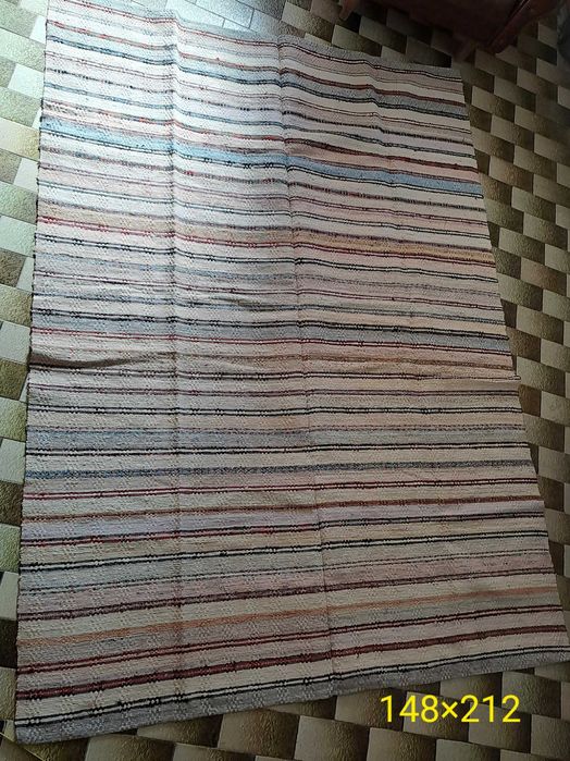 Manta artesanal feita em tear