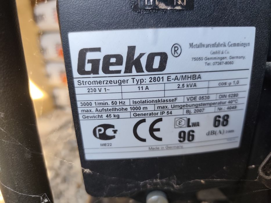 GEKO 2801 E-A/SHBA agregat prądotwórczy 230V 2.4kW