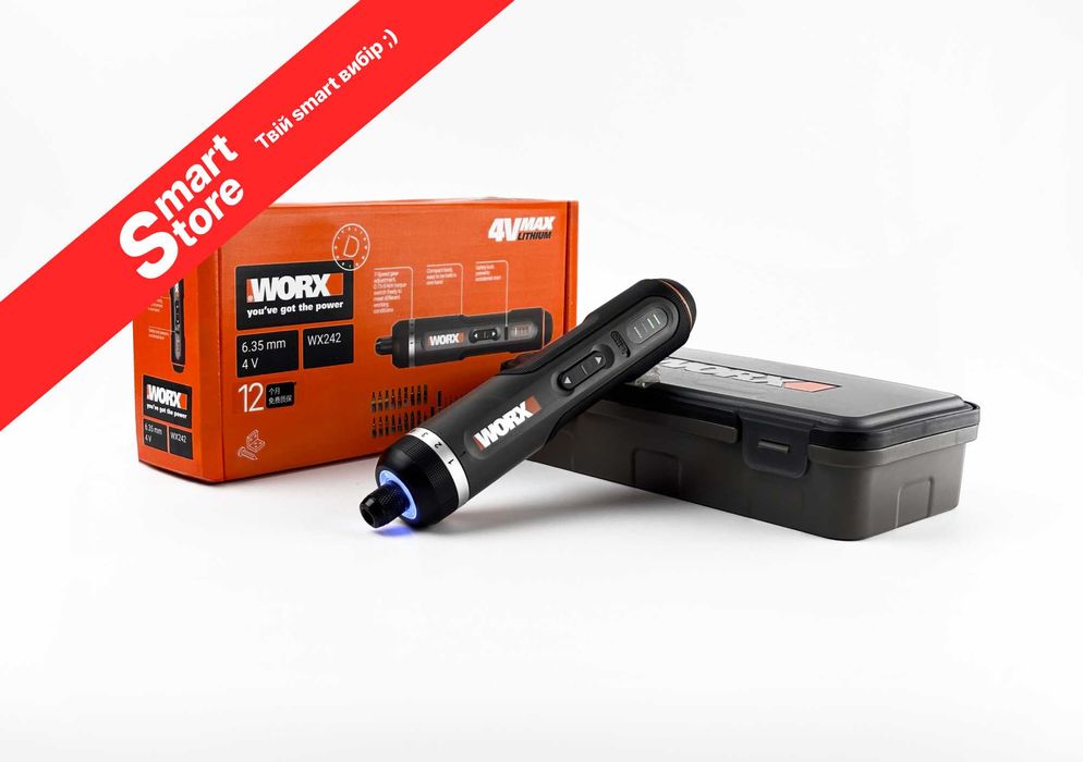 WORX WX242 Акумуляторна електрична викрутка електроінструмент отвертка