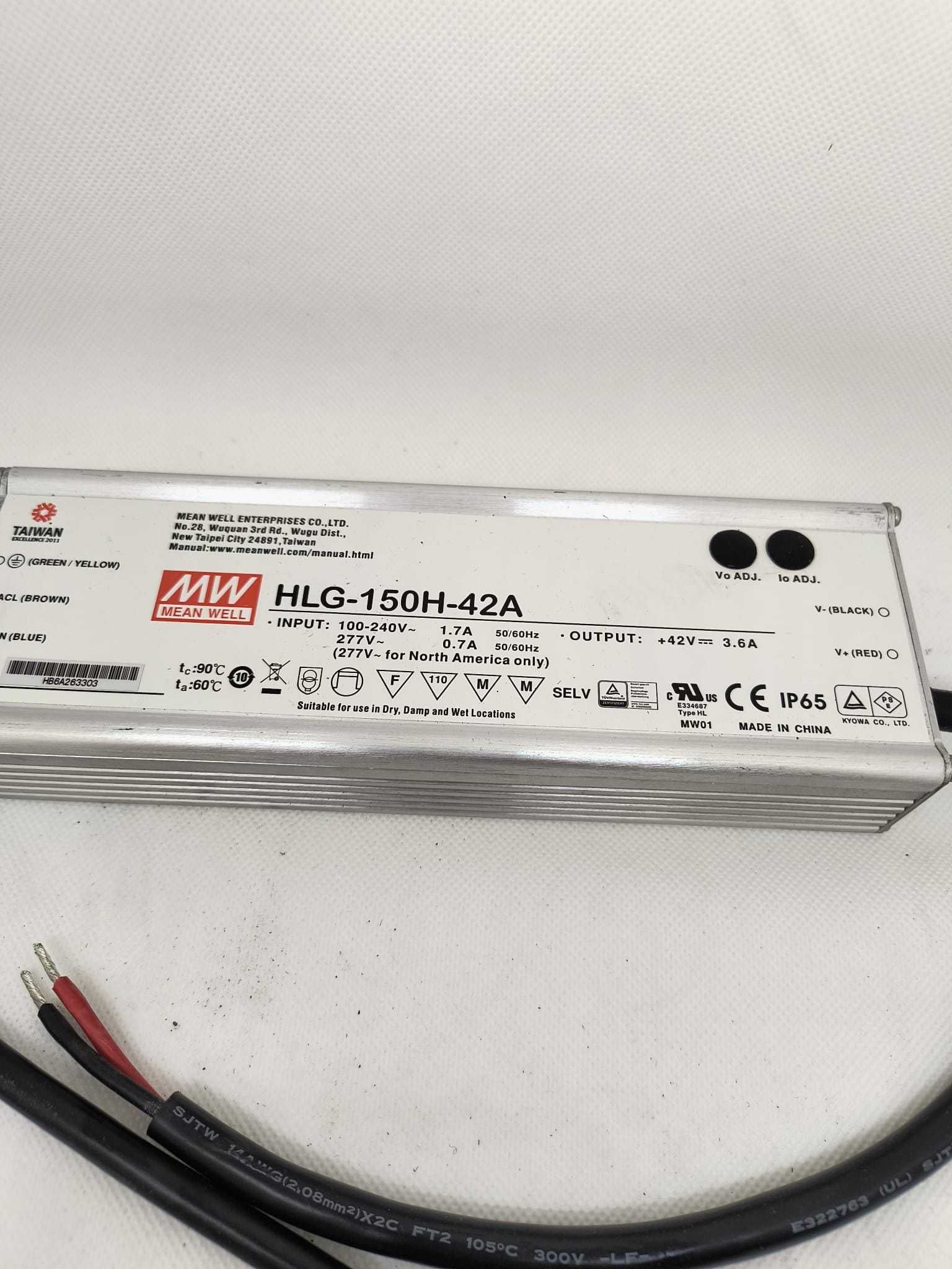 Zasilacz HLG-150-42A Mean Well nowy okazja
